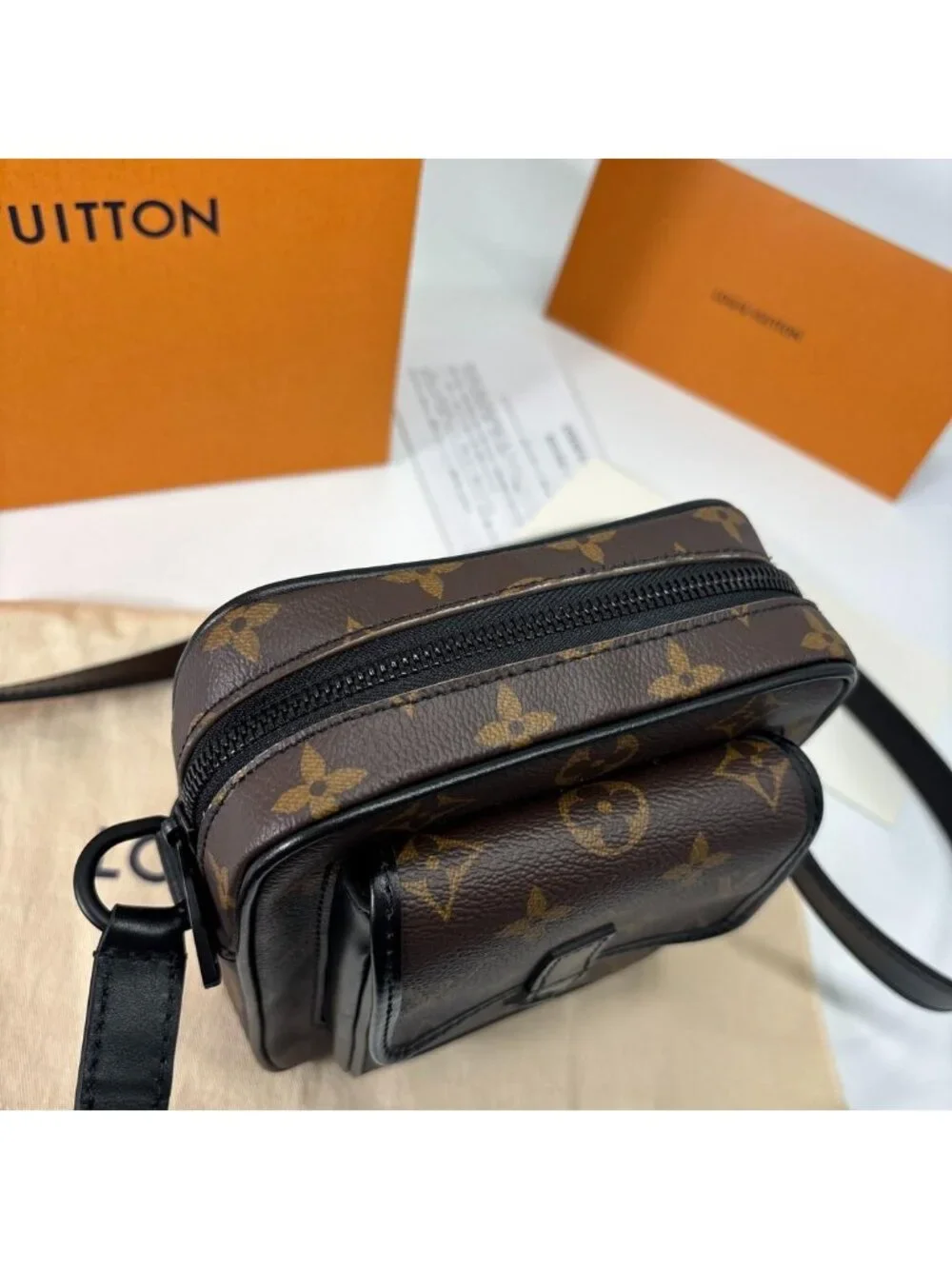Louis Vuitton Monogram Macassar Christopher Shoulder